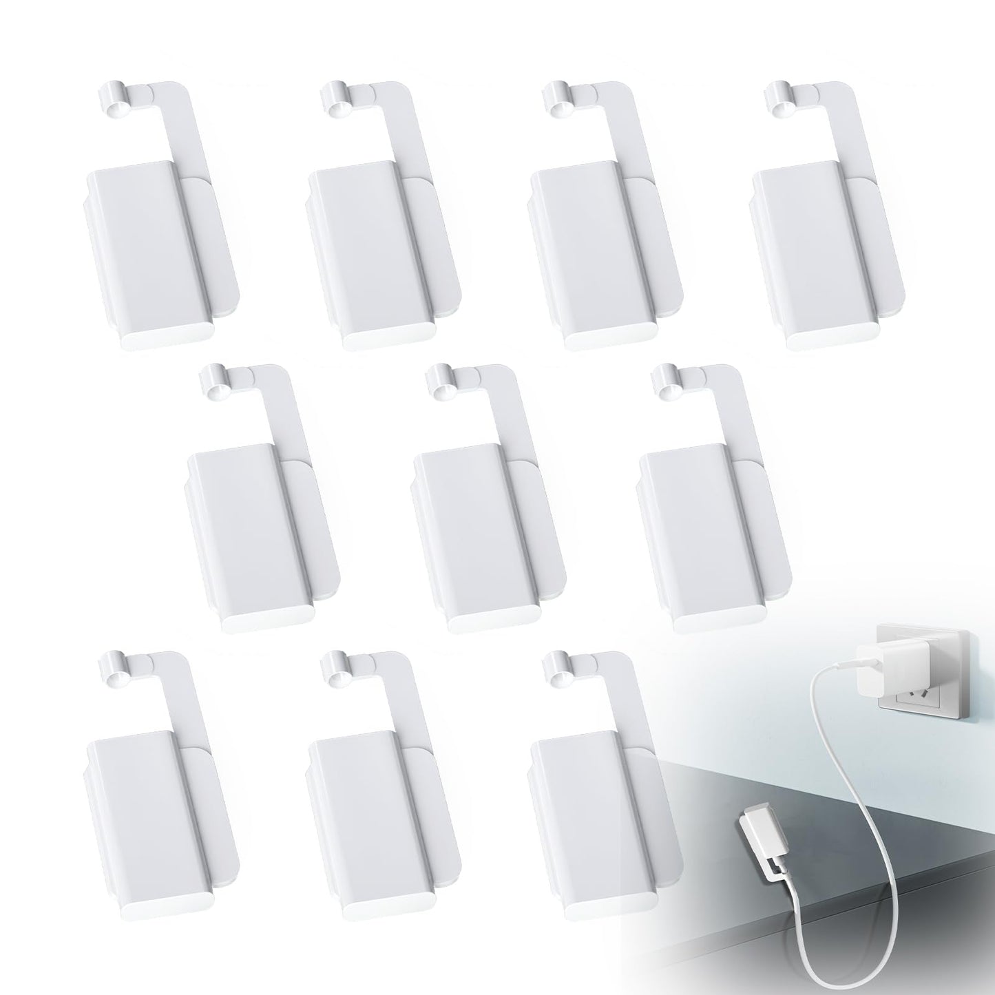 YENOVO Baby Proof Cord Cover (10 Pcs) Mobile Phone Charging Cable Interface Protective Cover Prevent Baby from Touching Charging Cable End