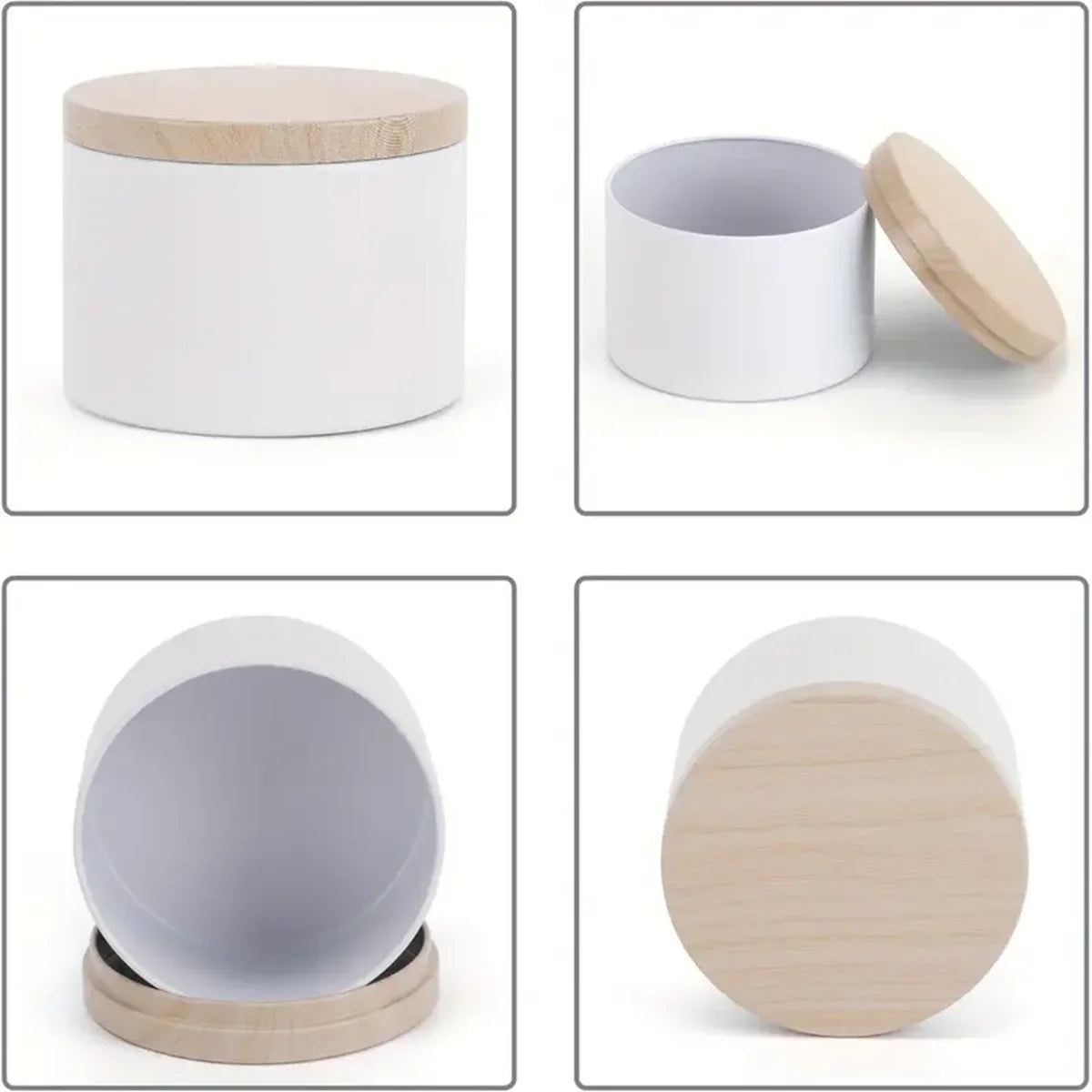 12pcs Candle Tins, 4oz Candle Containers For Making Candles, Bulk Candle Jars, DIY Candle Making Tins, For candle making.(white)