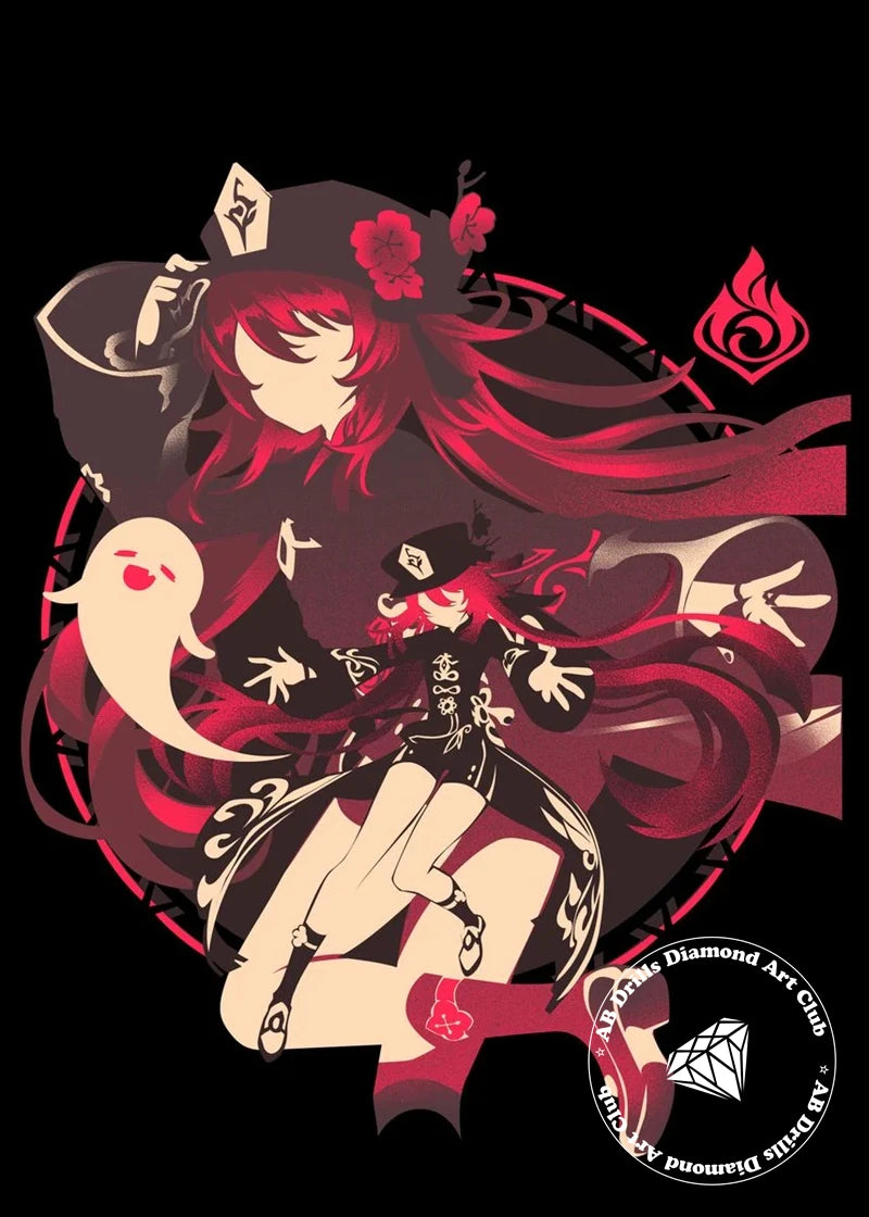 Genshin Impact 5D DIY AB Diamond Painting Anime Game Girl Xiao And Zhongli Cross Stitch Rhinestones Mosaic Embroidery Home Decor