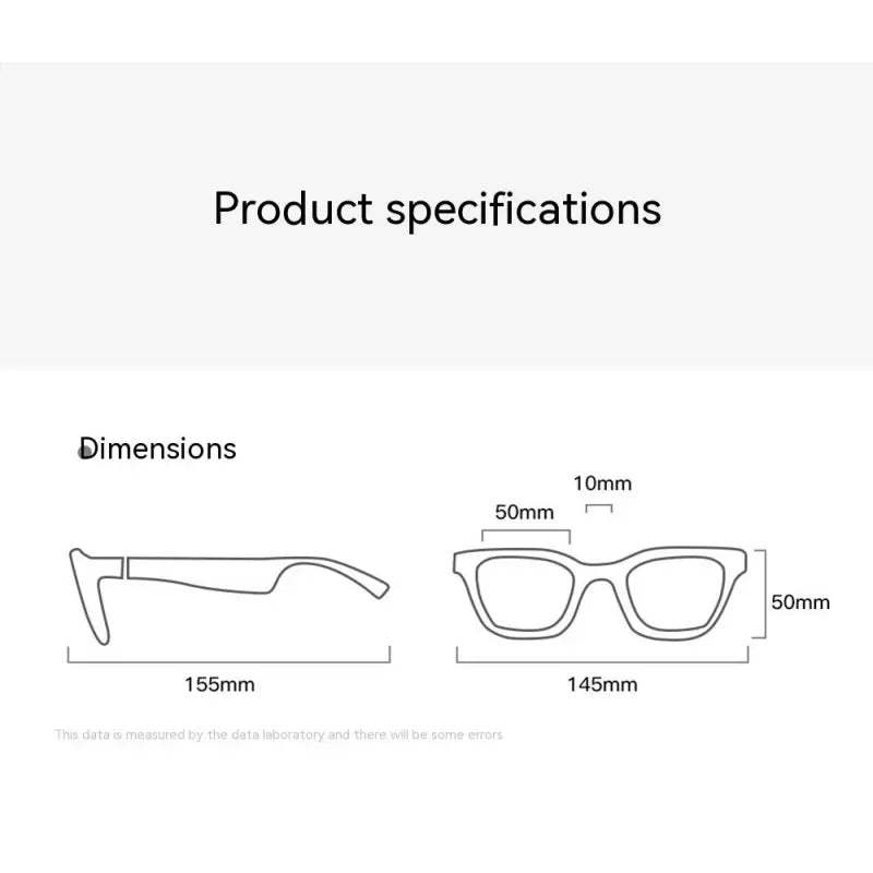 Occhiali intelligenti con tecnologia futuristica, auricolare Bluetooth e occhiali da sole