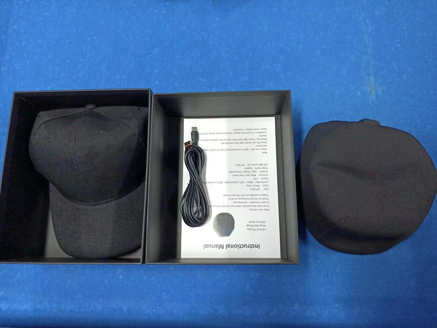 Cappellino per terapia a luce rossa