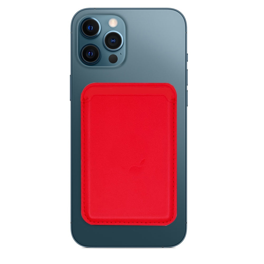 Custodia a portafoglio in pelle di lusso magnetica MagSafe per 14 Pro Max 13 12, con porta carte e assorbimento, custodia per accessori per telefono