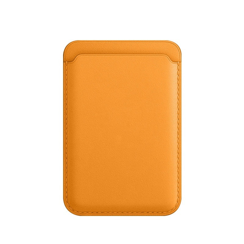 Custodia a portafoglio in pelle di lusso magnetica MagSafe per 14 Pro Max 13 12, con porta carte e assorbimento, custodia per accessori per telefono
