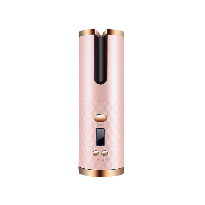 Arricciacapelli Automatico Ricaricabile da Donna, Arricciacapelli Portatile con Display LCD, in Ceramica, Girevole, per Onde e Ricci