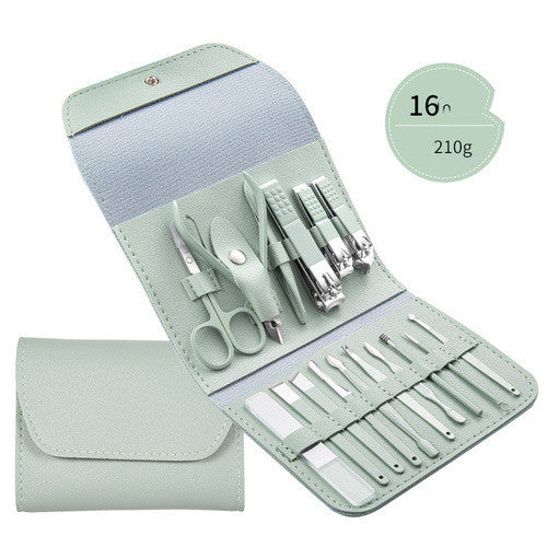 Set di Forbici Professionali, Tagliaunghie, Cucchiaino per Orecchie, Pinze per Pellicine, Tronchesine per Unghie, Coltello per Pedicure, Strumento per Rimuovere l'Unghia Incarnita