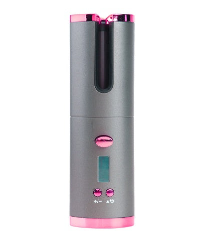 Arricciacapelli Automatico Ricaricabile da Donna, Arricciacapelli Portatile con Display LCD, in Ceramica, Girevole, per Onde e Ricci