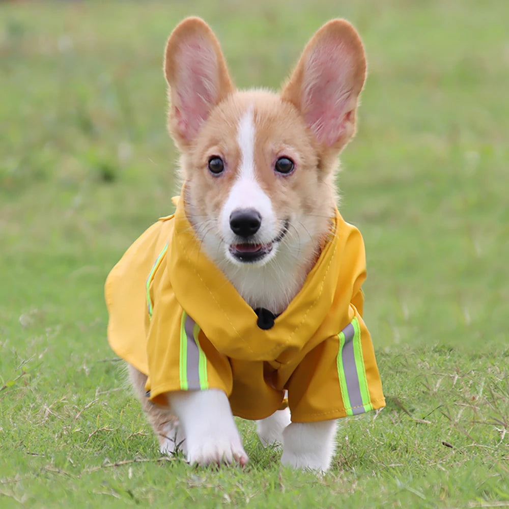 Pet poncho Dog Raincoats Reflective Small Large Dogs Rain Coat Waterproof Jacket S-5XL Fashion Outdoor Breathable Puppy Clothes