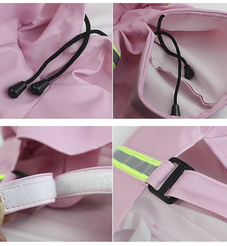 Pet poncho Dog Raincoats Reflective Small Large Dogs Rain Coat Waterproof Jacket S-5XL Fashion Outdoor Breathable Puppy Clothes