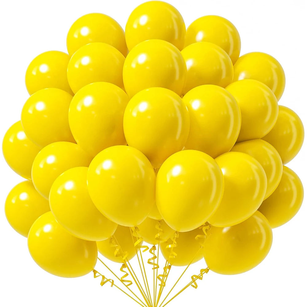 10/12inch 10/20/30pcs Red Royal Blue Balloons Yellow Jungle Green Ballon Carnival Circus Globos Baby Shower Birthday Party Decor