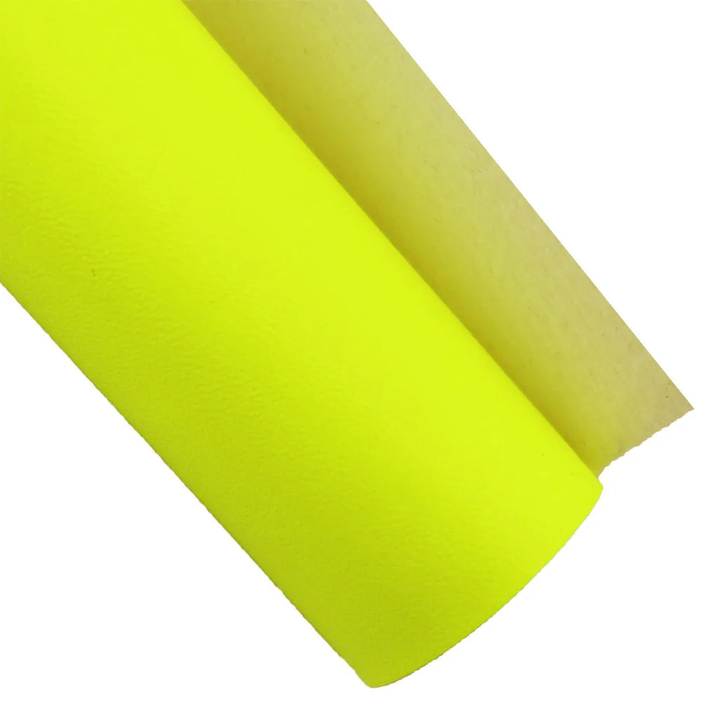 30x132cm Roll Neon Pink Yellow Litchi Textured Soft Faux Synthetic PU Leather Fabric For Handbags Bows Sewing Craft DIY BH469
