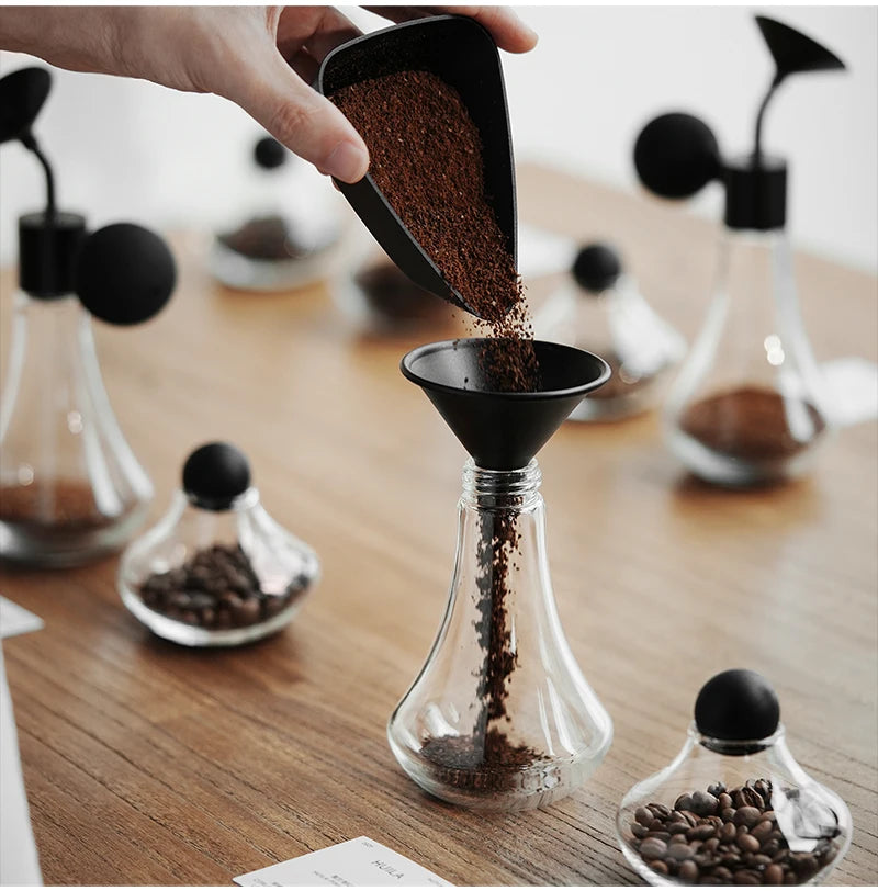 MHW-3BOMBER Coffee Aroma Bottle & Display Jar Coffee Bean Container Sample Storage Jar Coffee Scent Display For Barista Tasting