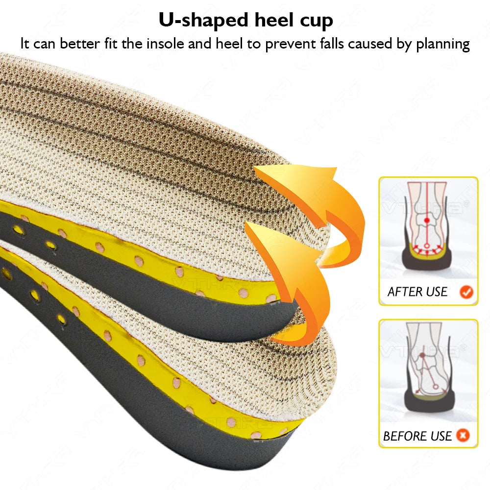 VTHRA Flat Feet Insoles Arch Support Insole Orthopedic Shoes Sole for Men Women Orthopedic Shoe Pad O/X Leg Correction Foot Care