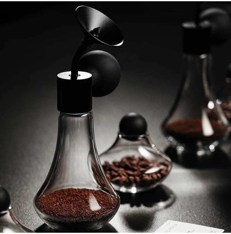 MHW-3BOMBER Coffee Aroma Bottle & Display Jar Coffee Bean Container Sample Storage Jar Coffee Scent Display For Barista Tasting