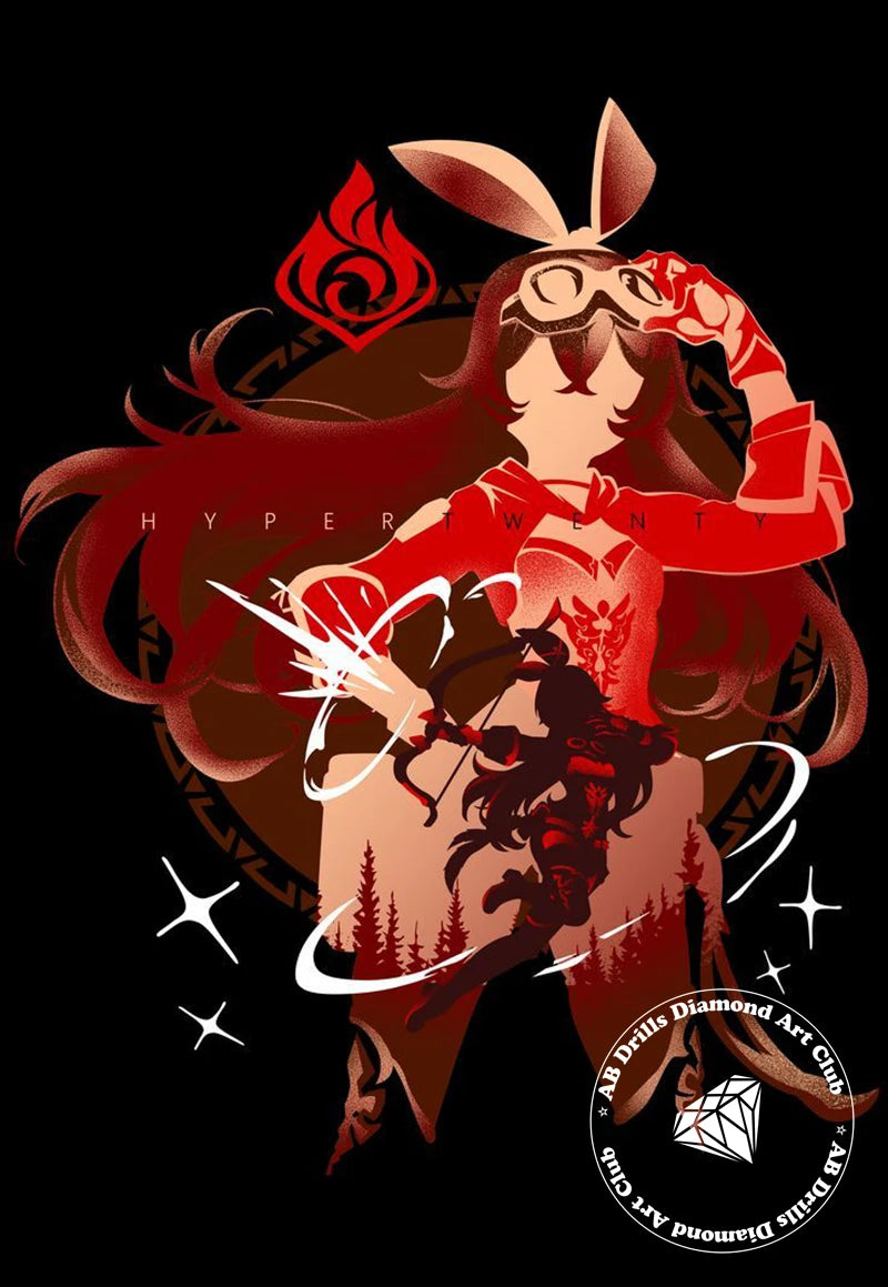 Genshin Impact 5D DIY AB Diamond Painting Anime Game Girl Xiao And Zhongli Cross Stitch Rhinestones Mosaic Embroidery Home Decor