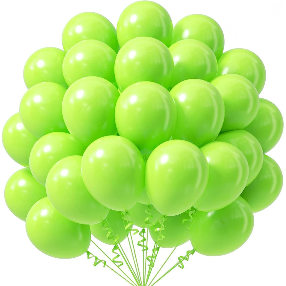 10/12inch 10/20/30pcs Red Royal Blue Balloons Yellow Jungle Green Ballon Carnival Circus Globos Baby Shower Birthday Party Decor