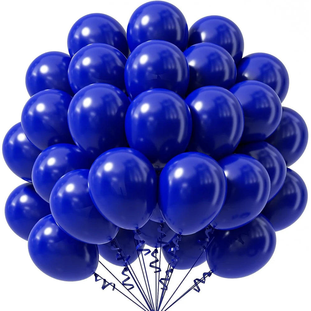 10/12inch 10/20/30pcs Red Royal Blue Balloons Yellow Jungle Green Ballon Carnival Circus Globos Baby Shower Birthday Party Decor