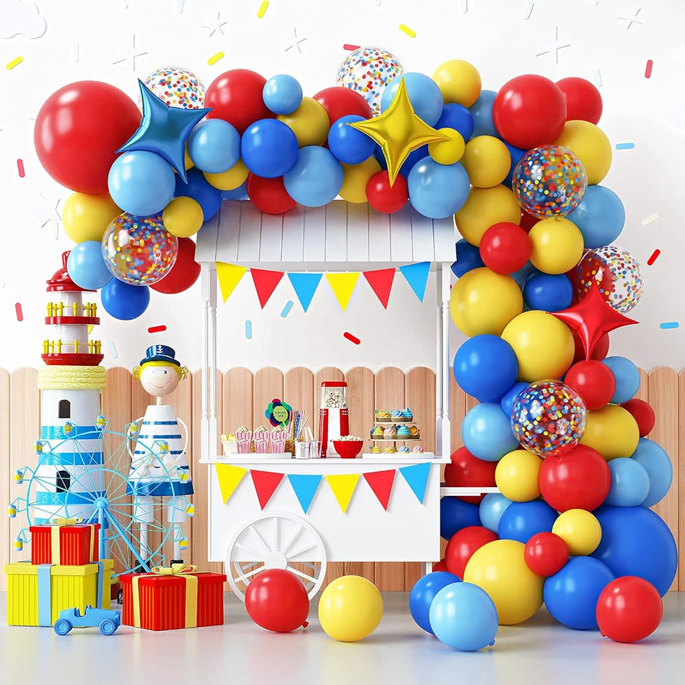 10/12inch 10/20/30pcs Red Royal Blue Balloons Yellow Jungle Green Ballon Carnival Circus Globos Baby Shower Birthday Party Decor