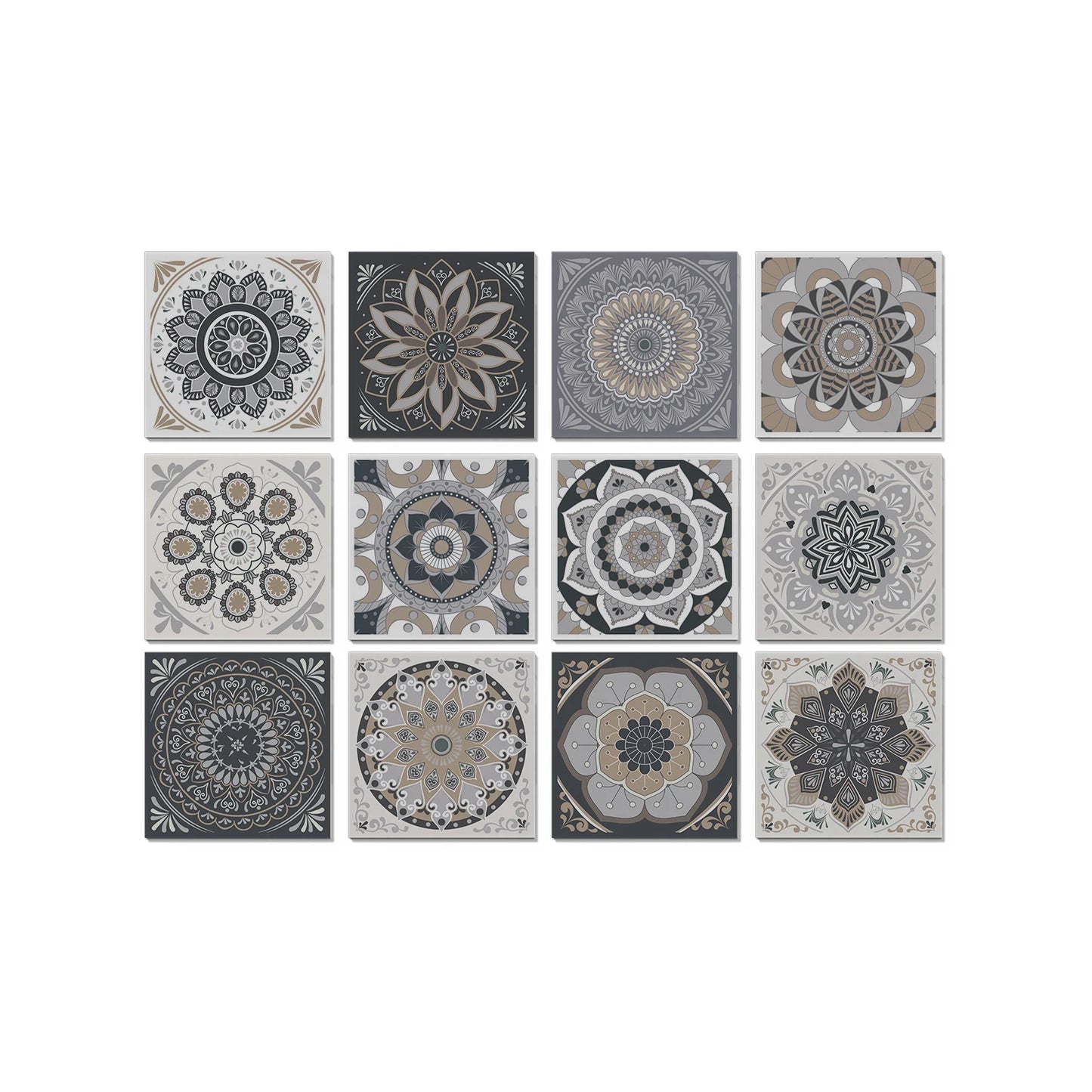Classic Tile Self-adhesive Wallpaper, Waterproof Thickened PE Foam Wall Sticker for Bedroom, Bathroom, Kitchen, Tile Sticker