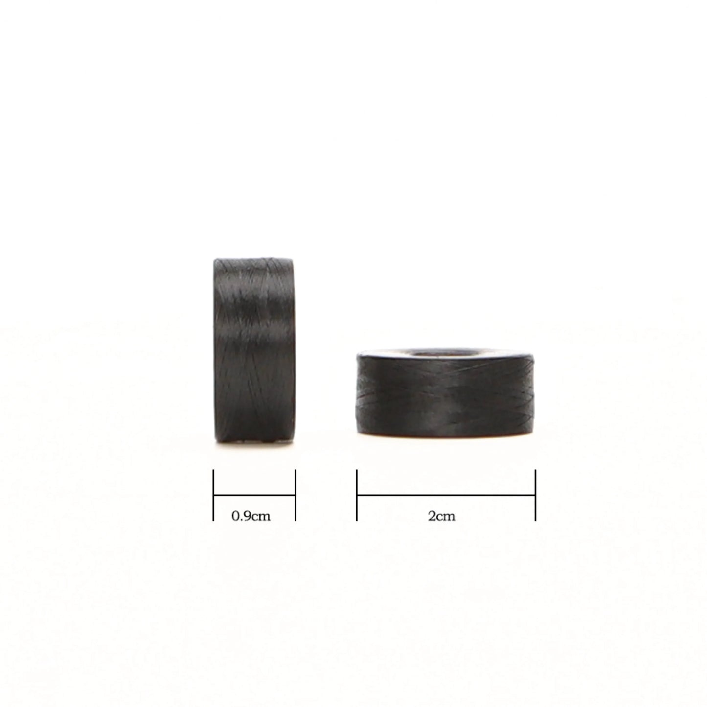 144 Eco-friendly Coreless Prewound Bobbins Thread Sideless Style L 60WT Polyester 145 Meters Long White And Black Colors Choice