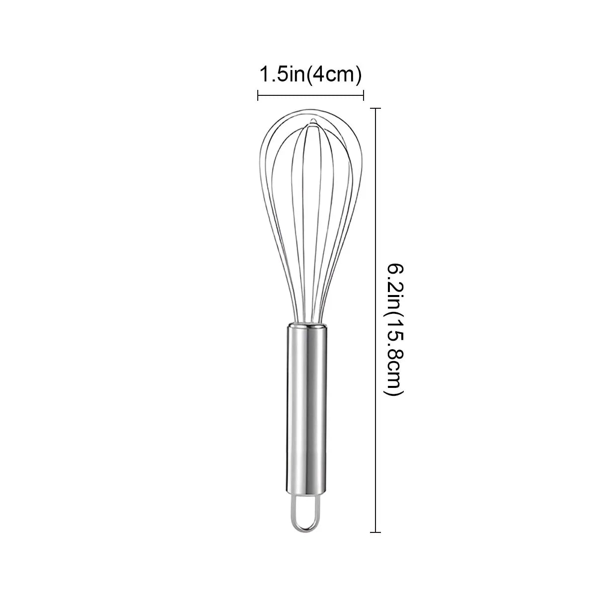 Stainless Steel Egg Beater, Manual Handheld Batter and Cream Mixer, Creative Kitchen Baking Tool, Milk Froth Mixer Head