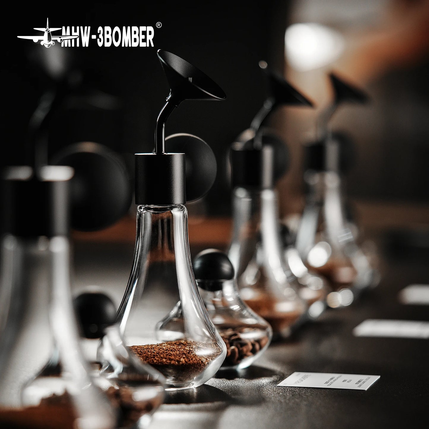 MHW-3BOMBER Coffee Aroma Bottle & Display Jar Coffee Bean Container Sample Storage Jar Coffee Scent Display For Barista Tasting