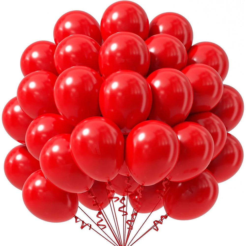 10/12inch 10/20/30pcs Red Royal Blue Balloons Yellow Jungle Green Ballon Carnival Circus Globos Baby Shower Birthday Party Decor