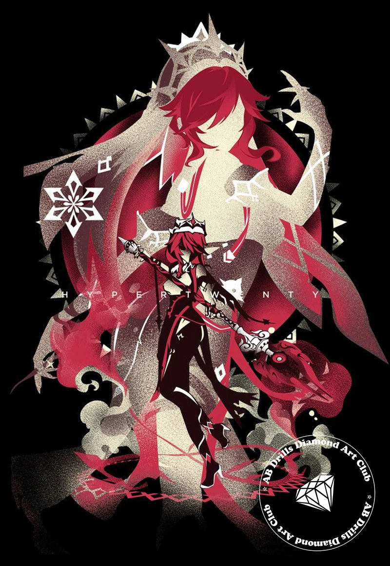 Genshin Impact 5D DIY AB Diamond Painting Anime Game Girl Xiao And Zhongli Cross Stitch Rhinestones Mosaic Embroidery Home Decor
