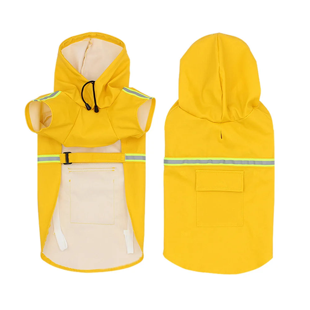 Pet poncho Dog Raincoats Reflective Small Large Dogs Rain Coat Waterproof Jacket S-5XL Fashion Outdoor Breathable Puppy Clothes