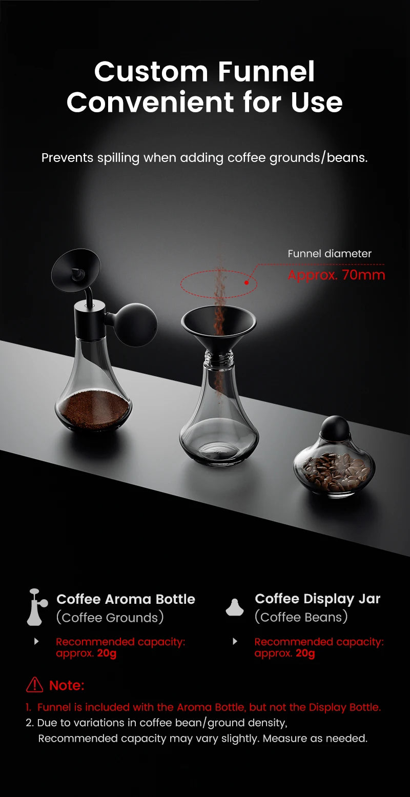 MHW-3BOMBER Coffee Aroma Bottle & Display Jar Coffee Bean Container Sample Storage Jar Coffee Scent Display For Barista Tasting