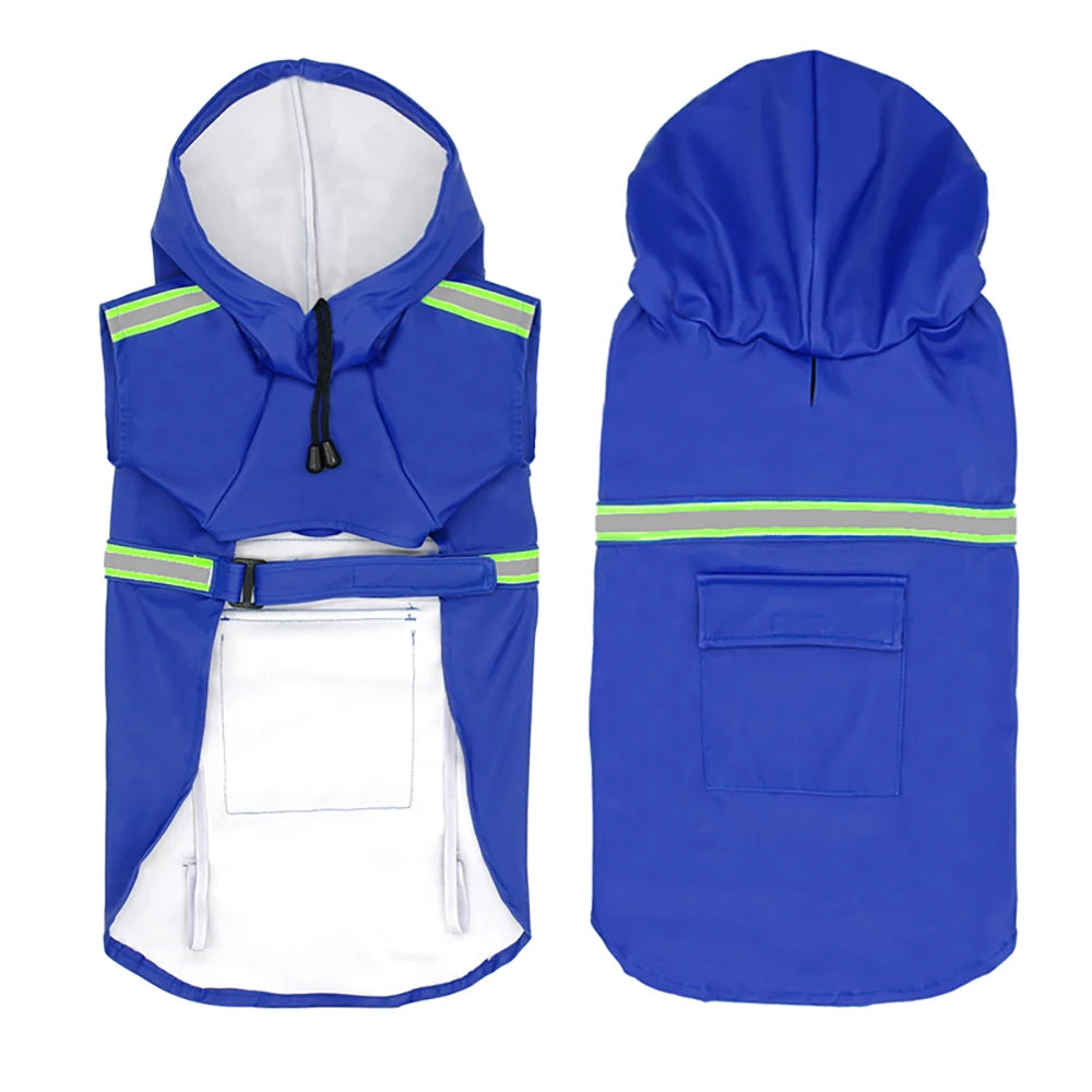 Pet poncho Dog Raincoats Reflective Small Large Dogs Rain Coat Waterproof Jacket S-5XL Fashion Outdoor Breathable Puppy Clothes