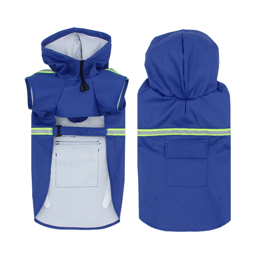Pet poncho Dog Raincoats Reflective Small Large Dogs Rain Coat Waterproof Jacket S-5XL Fashion Outdoor Breathable Puppy Clothes