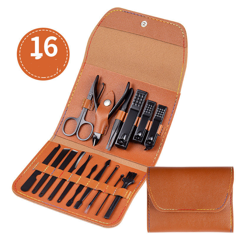 Set di Forbici Professionali, Tagliaunghie, Cucchiaino per Orecchie, Pinze per Pellicine, Tronchesine per Unghie, Coltello per Pedicure, Strumento per Rimuovere l'Unghia Incarnita