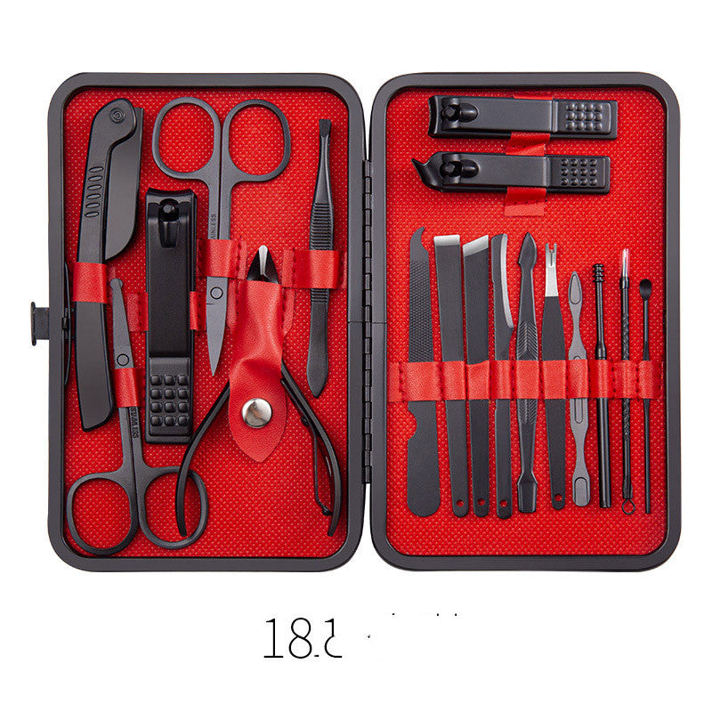 Set di Forbici Professionali, Tagliaunghie, Cucchiaino per Orecchie, Pinze per Pellicine, Tronchesine per Unghie, Coltello per Pedicure, Strumento per Rimuovere l'Unghia Incarnita