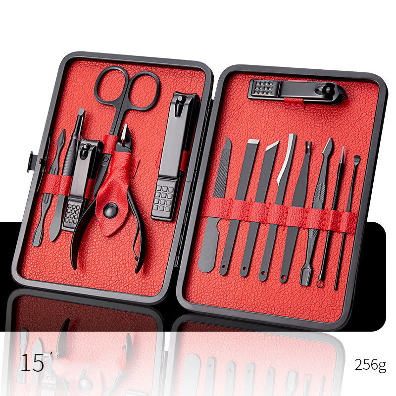 Set di Forbici Professionali, Tagliaunghie, Cucchiaino per Orecchie, Pinze per Pellicine, Tronchesine per Unghie, Coltello per Pedicure, Strumento per Rimuovere l'Unghia Incarnita
