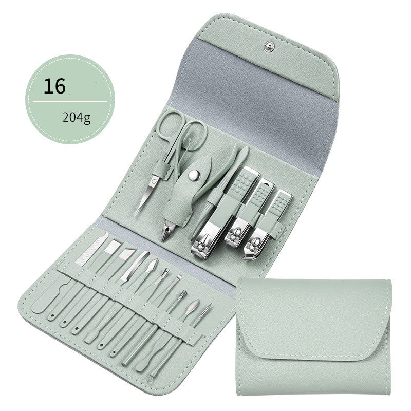 Set di Forbici Professionali, Tagliaunghie, Cucchiaino per Orecchie, Pinze per Pellicine, Tronchesine per Unghie, Coltello per Pedicure, Strumento per Rimuovere l'Unghia Incarnita