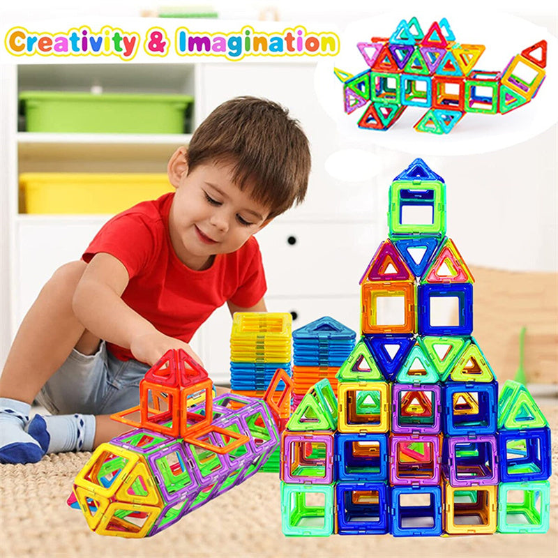Mattoncini Magnetici Fai da Te Giocattoli Magnetici Per Bambini Set di Costruzioni Designer Regali Per Bambini Giocattoli