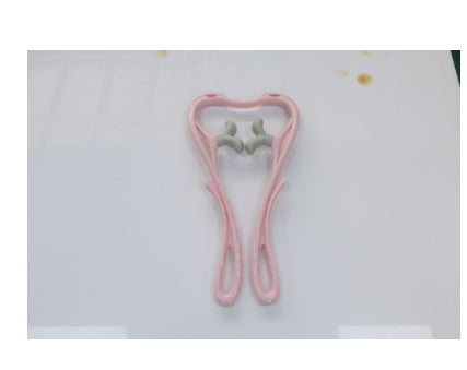 Massaggiatore manuale multifunzione per il collo a sei ruote con rulli massaggianti e per alleviare la tensione