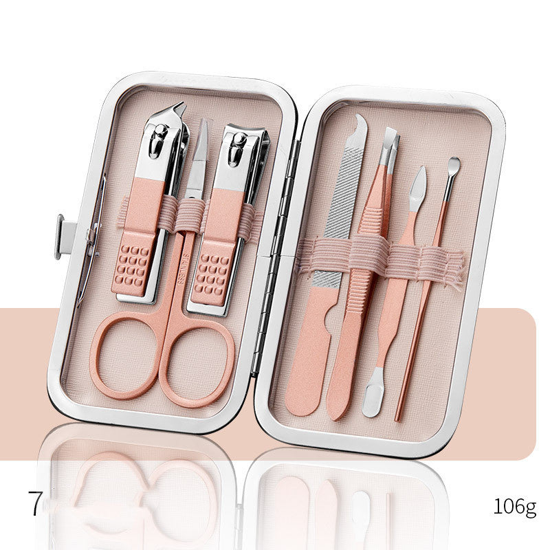 Set di Forbici Professionali, Tagliaunghie, Cucchiaino per Orecchie, Pinze per Pellicine, Tronchesine per Unghie, Coltello per Pedicure, Strumento per Rimuovere l'Unghia Incarnita