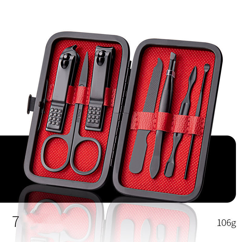 Set di Forbici Professionali, Tagliaunghie, Cucchiaino per Orecchie, Pinze per Pellicine, Tronchesine per Unghie, Coltello per Pedicure, Strumento per Rimuovere l'Unghia Incarnita